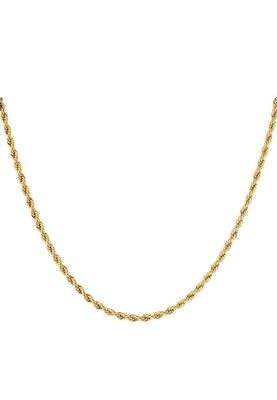 Gedraaide ketting in stainless steel goud