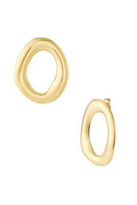 Oorbellen | Oasis Ovaal | Goud | stainless steel