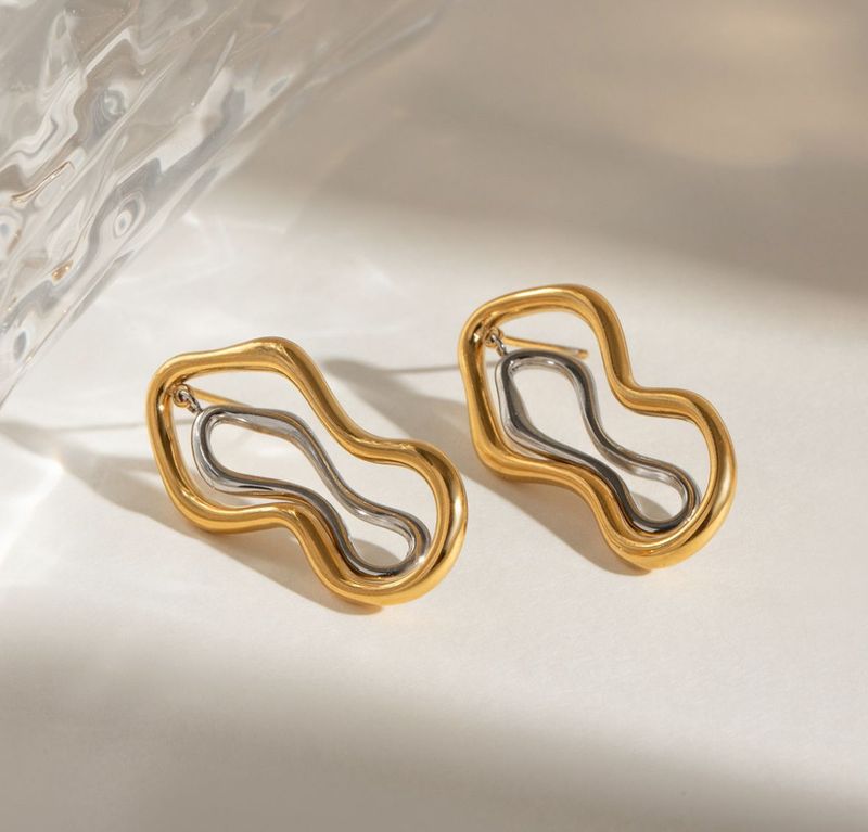 Oorbellen | Simple Annular | Goud &amp; Zilver | Stainless steel