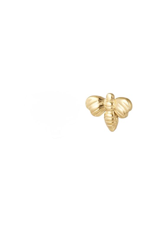 Stud | Bee | Goud | Stainless steel