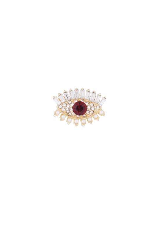 Broche | Wondering eye | Goud