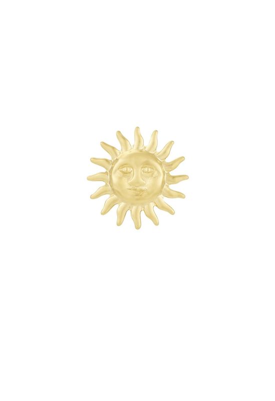 Gouden stainless steel sunshine pin