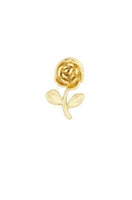 Pin | Rose | Stainless steel | Goud Gouden stainless steel rose pin