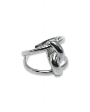 Ring | Knoop | Zilver | One Size | Stainless steel Verstelbare stainless steel knoopring in goud en zilver, hypoallergeen