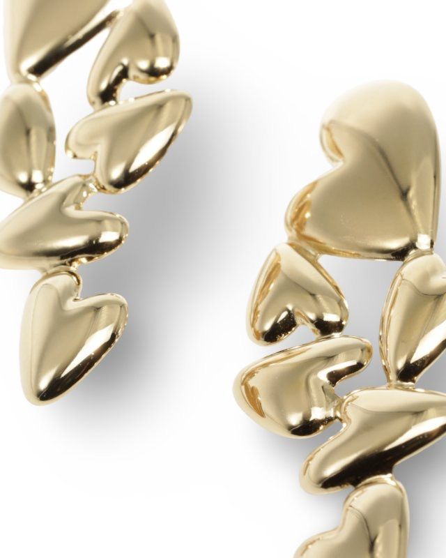 Oorbellen | Multi Hearts | Goud | Stainless Steel