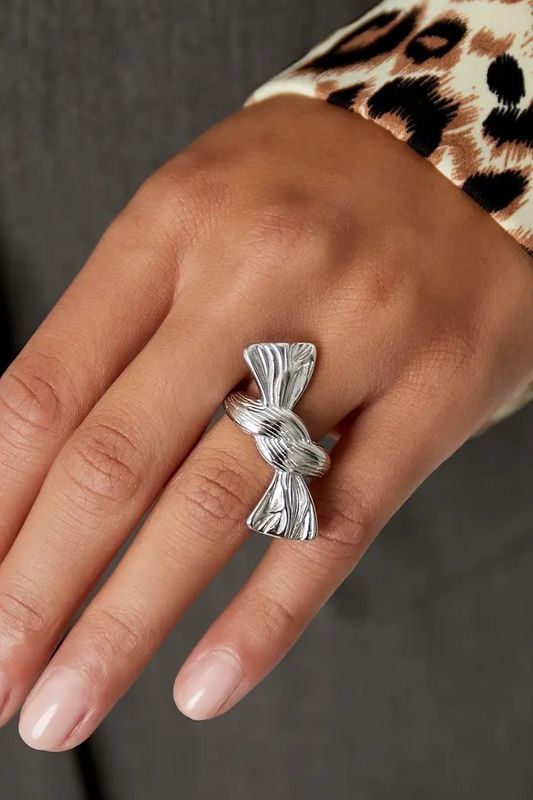 Ring | Knot It Up | One Size | Stainless Steel