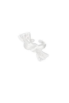 Ring | Knot It Up | One Size | Stainless Steel Verstelbare stainless steel knot,it up ring in zilver, hypoallergeen