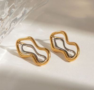 Oorbellen | Simple Annular | Goud & Zilver | Stainless steel Oorbellen | Simple Annular | Goud & Zilver | Stainless steel