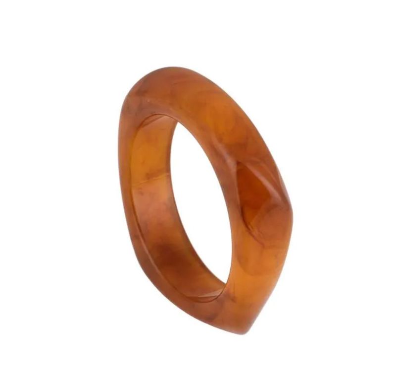 Armband | Acrylic Bangle | Brown Armband acrylic brown