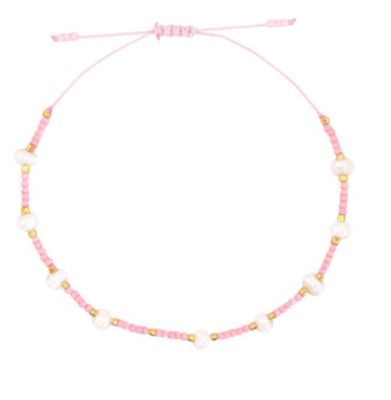 Armband | Indy | Pink Trendy pink armbandje in Miyuki kralen.