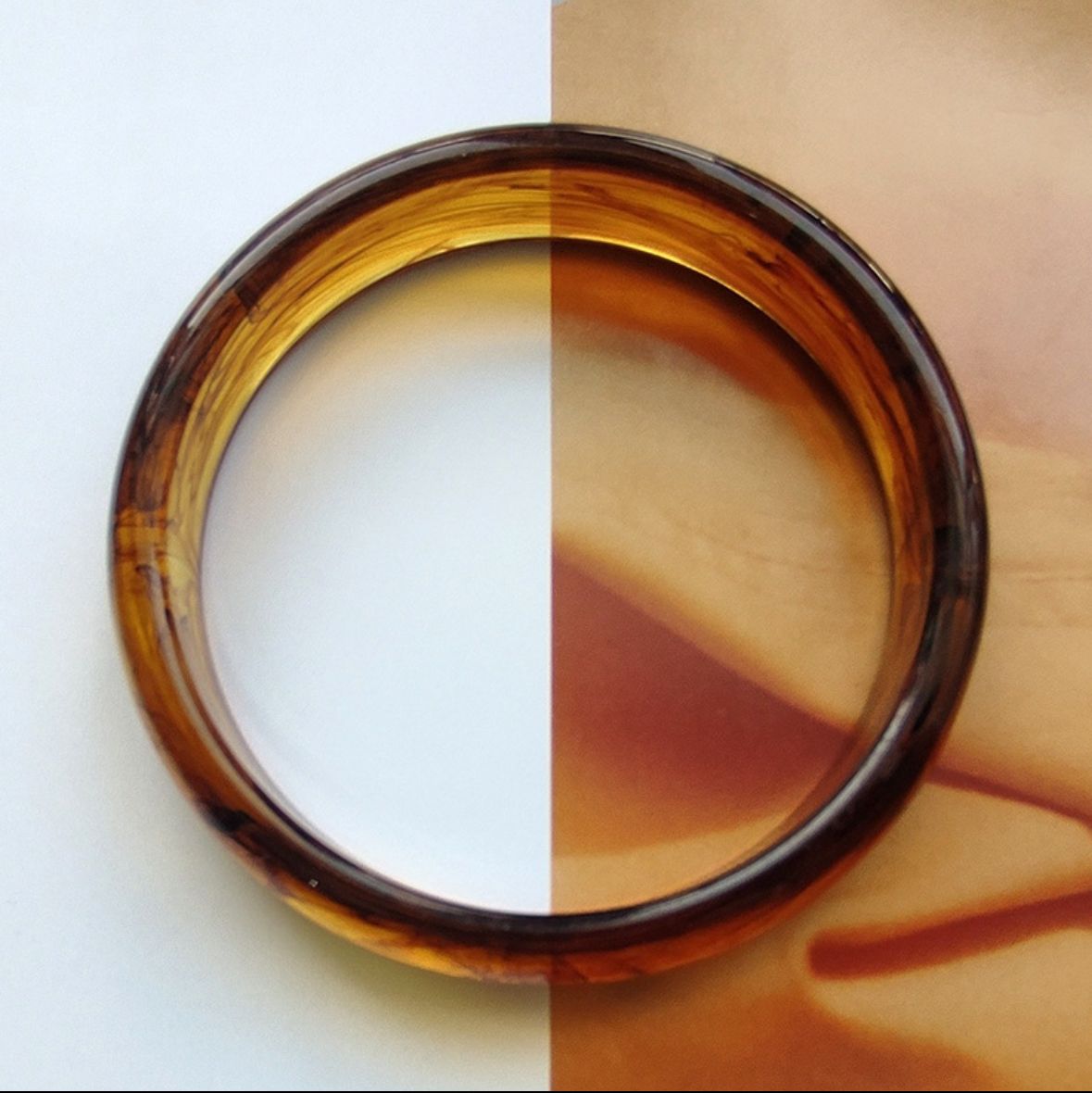 Armband | Acrylic | Brown