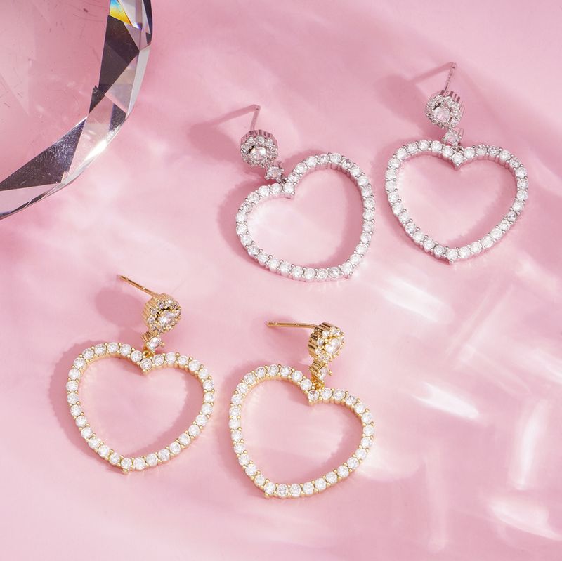 Oorbellen | Sweet heart | Zilver | Stainless steel