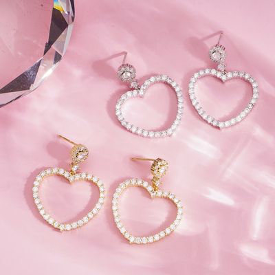 Oorbellen | Sweet heart | Zilver | Stainless steel
