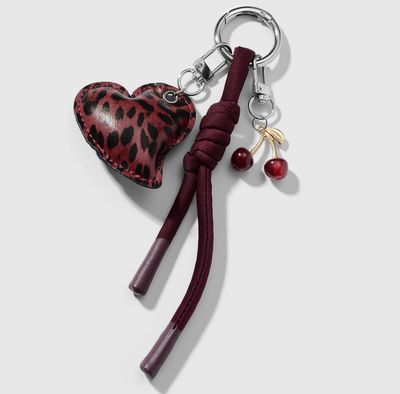 Bagcharm | Big Heart | Burgundy Bagcharm | Big Heart | Burgundy