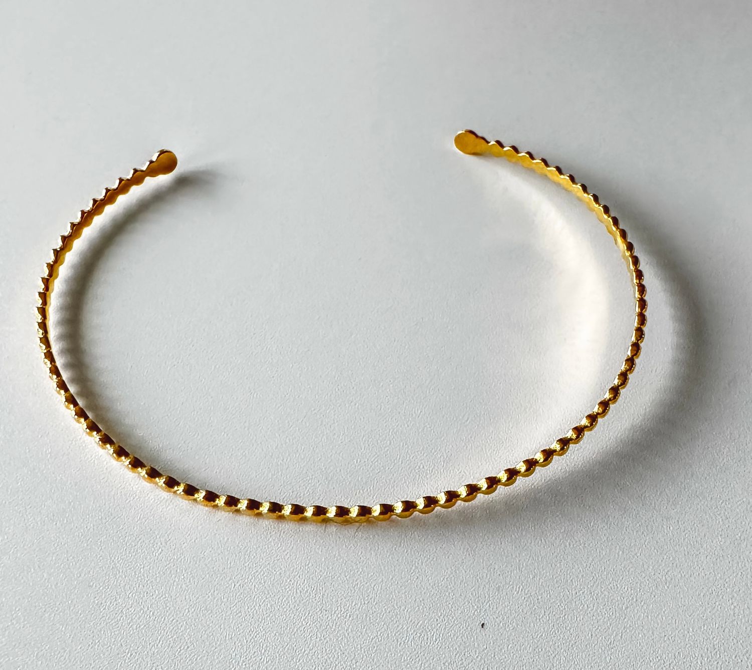 Armband | Bangle fijn | Goud | Stainless steel