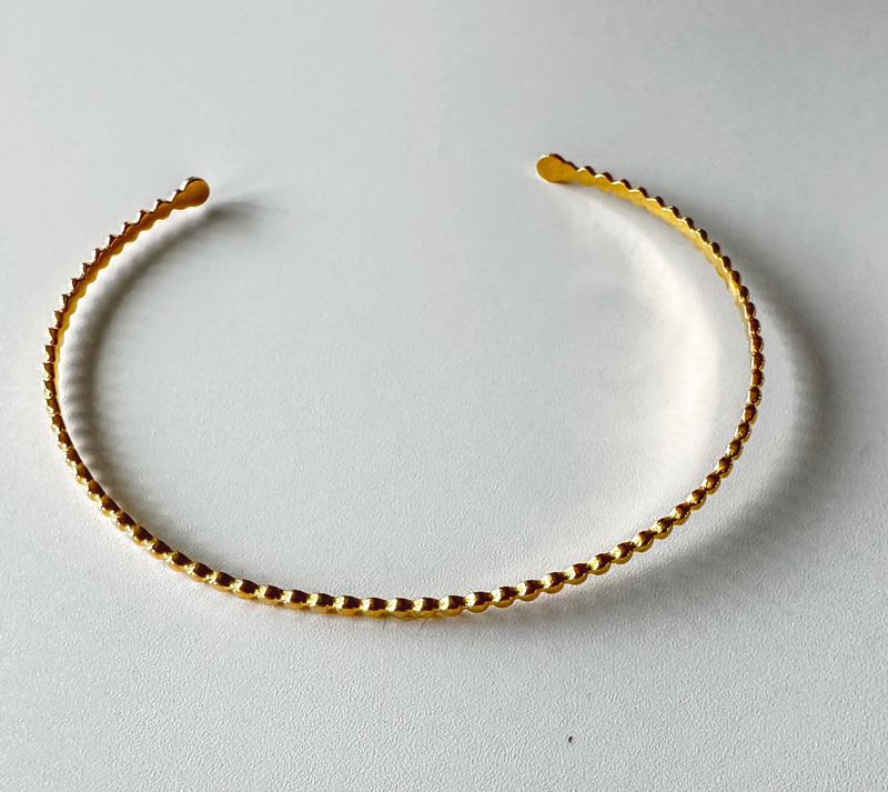 Armband | Bangle fijn | Goud | Stainless steel