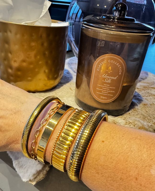 Armband | Jazz | Goud | Stainless steel