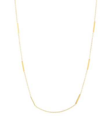 Ketting | Staafje | Goud | Stainless steel