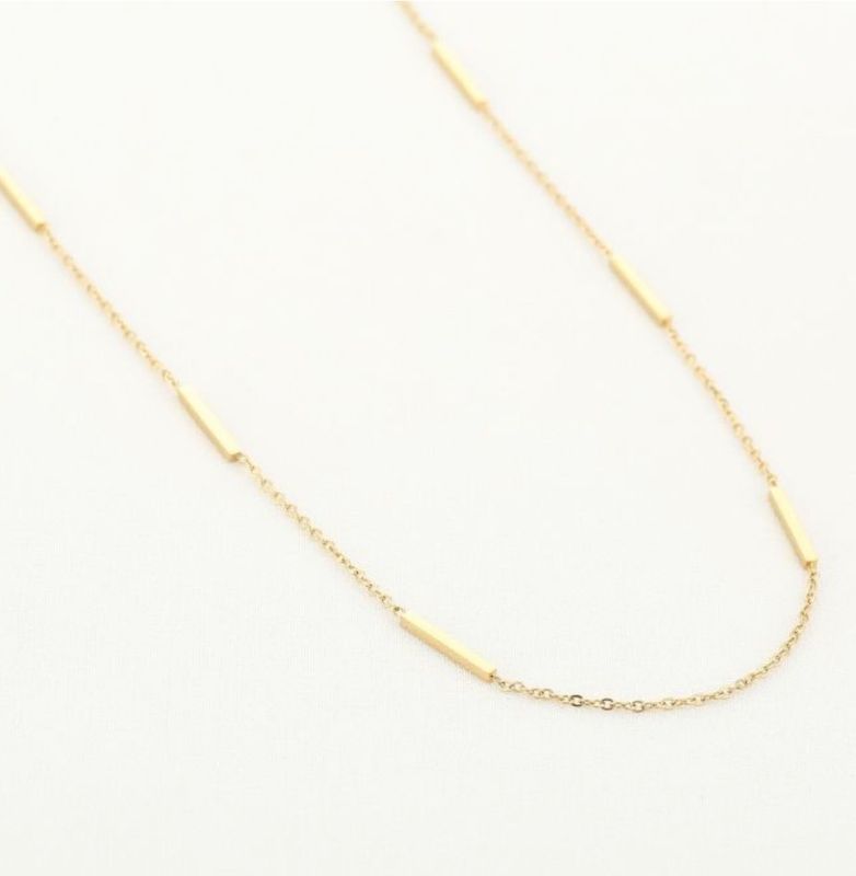 Ketting | Staafje | Goud | Stainless steel