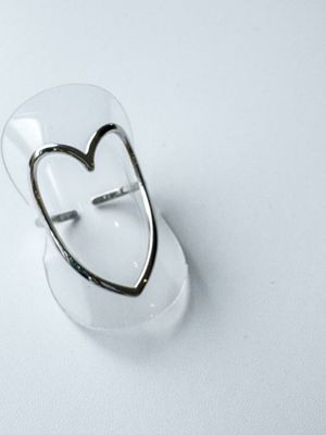 Ring | Heart | Zilver | Stainless steel