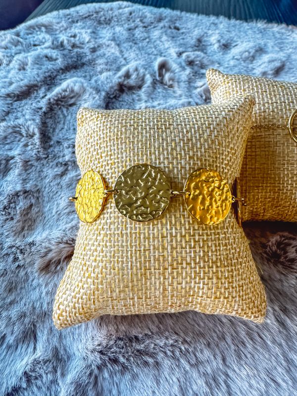 Armband | Coins | Goud | Stainless steel