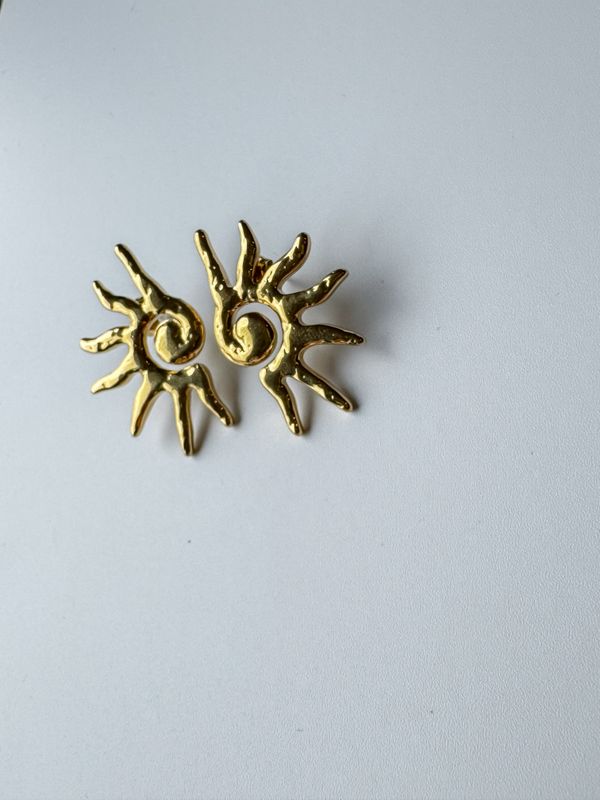 Oorbellen | Half Sun | Goud | Stainless steel