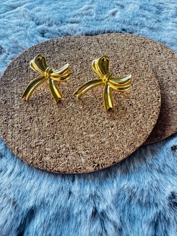 Oorbellen | Strik | Goud | Stainless steel