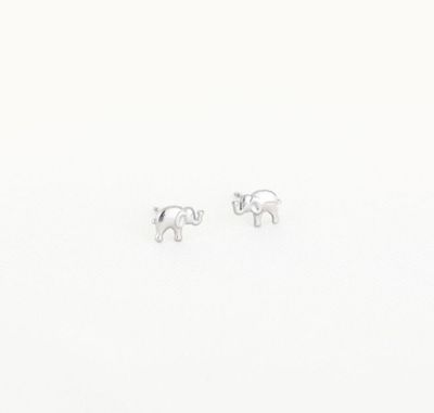 Oorbellen | Olifant | Zilver | Stainless steel