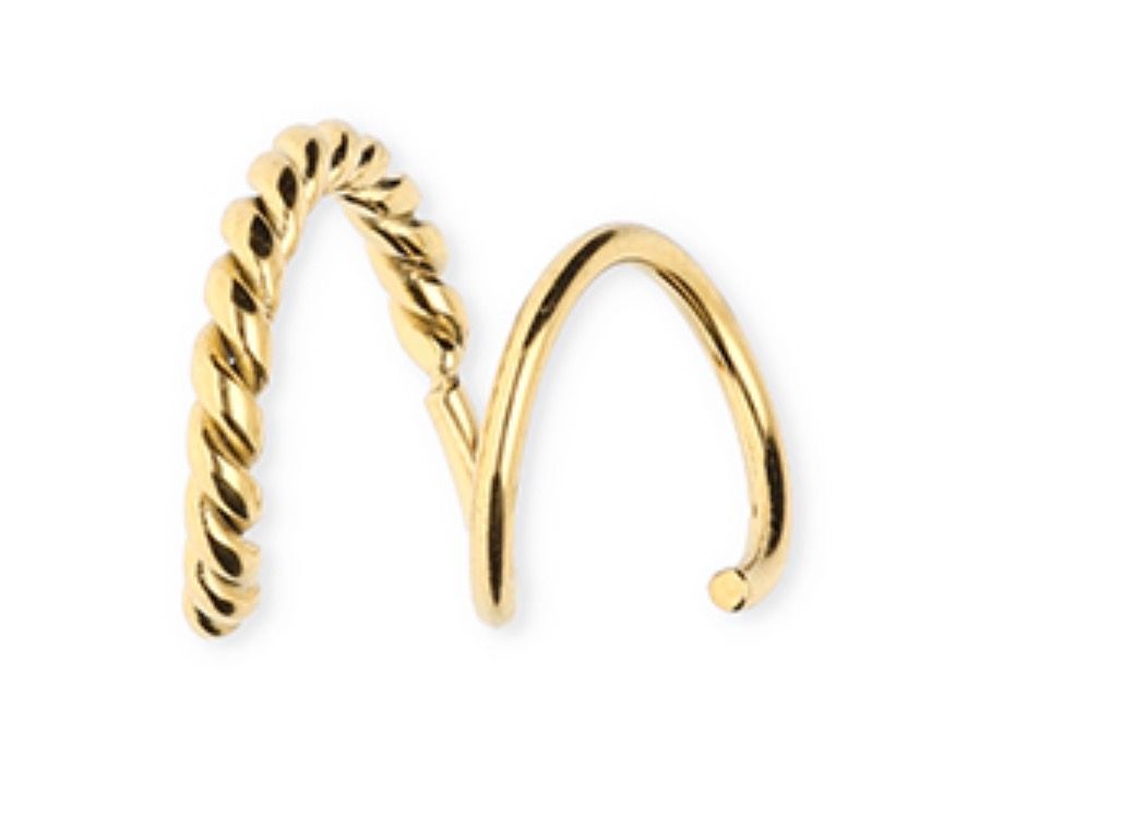 Oorbel | Spiraal | Goud | Stainless steel