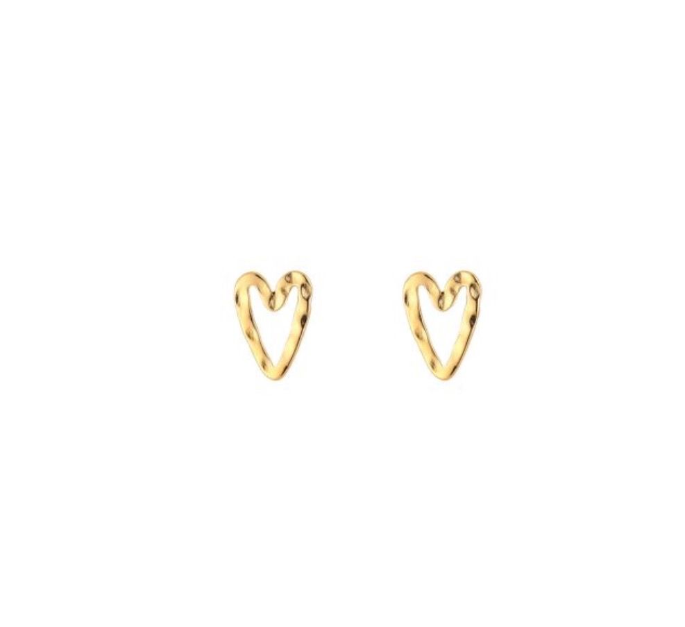 Oorbellen | Hartje | Goud | Stainless steel