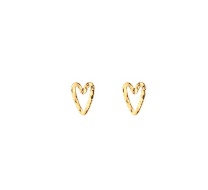 Oorbellen | Hartje | Goud | Stainless steel