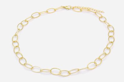 Halsketting | Ronde schakel | Goud | Stainless steel