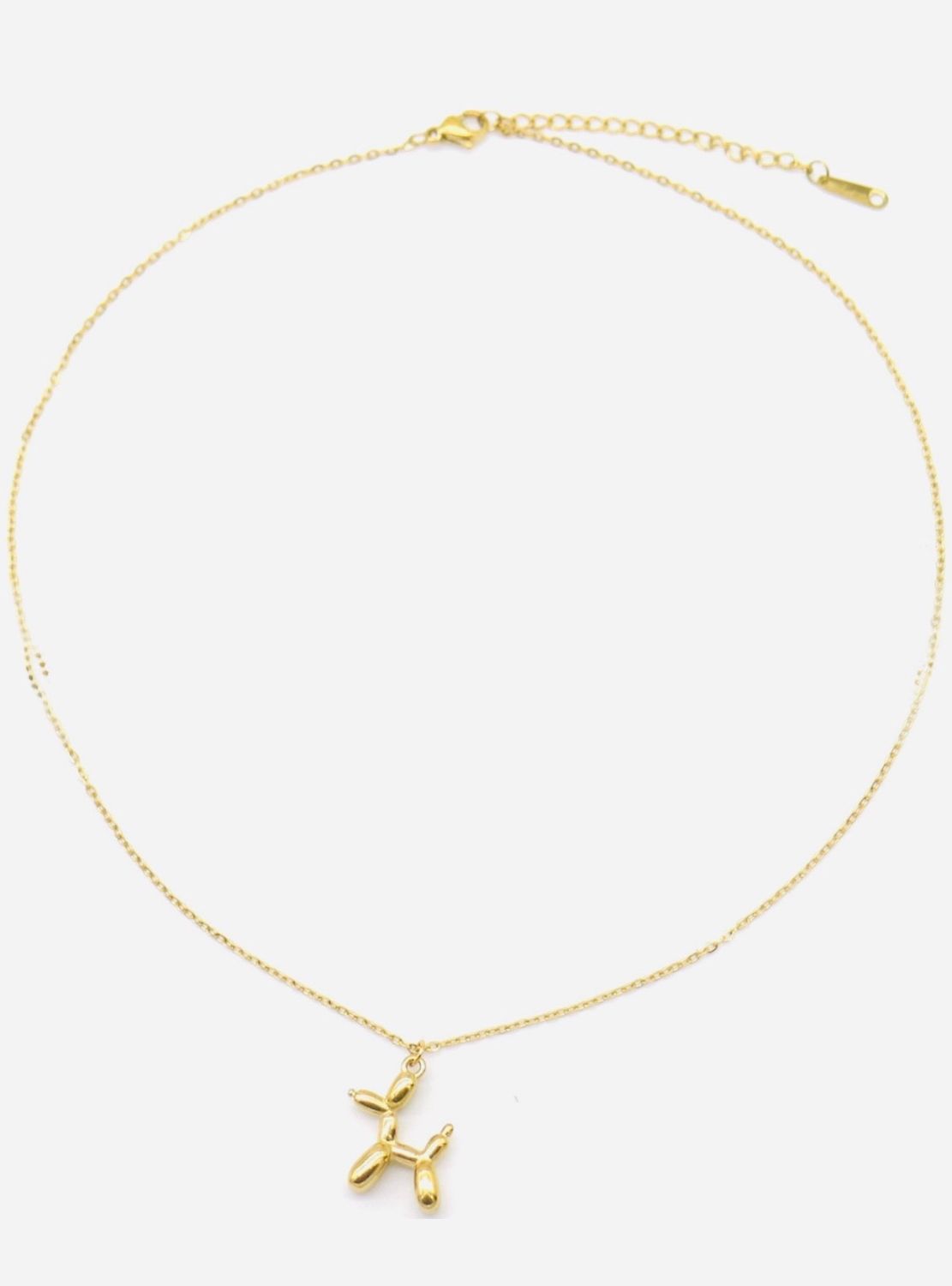 Halsketting | Balloon Dog | Goud | Stainless steel