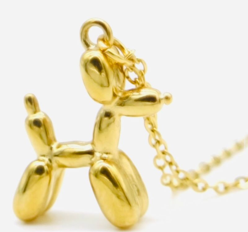 Halsketting | Balloon Dog | Goud | Stainless steel