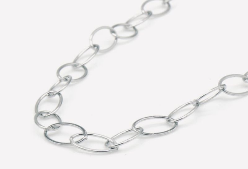 Halsketting | Ronde schakel | Zilver | Stainless steel