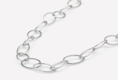 Halsketting | Ronde schakel | Zilver | Stainless steel