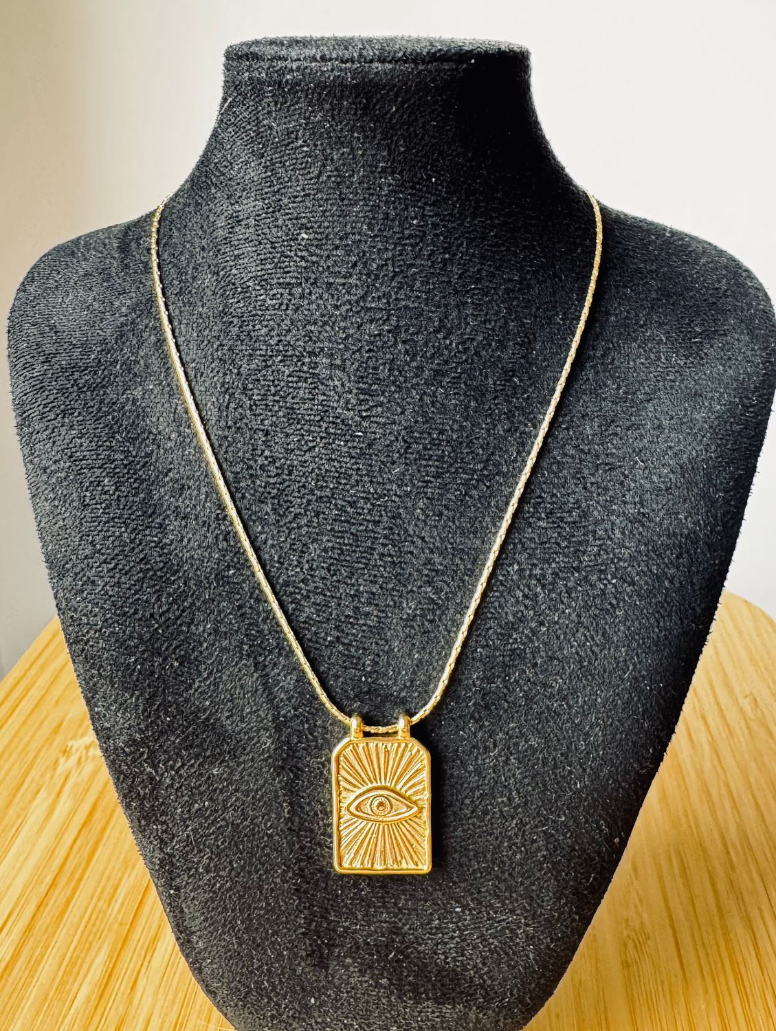 Halsketting | Eye | Goud | Stainless steel