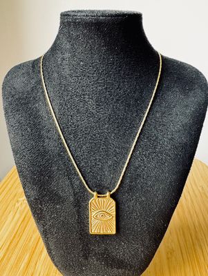 Halsketting | Eye | Goud | Stainless steel