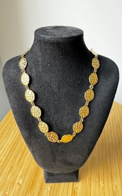 Halsketting | Coins | Goud | Stainless steel