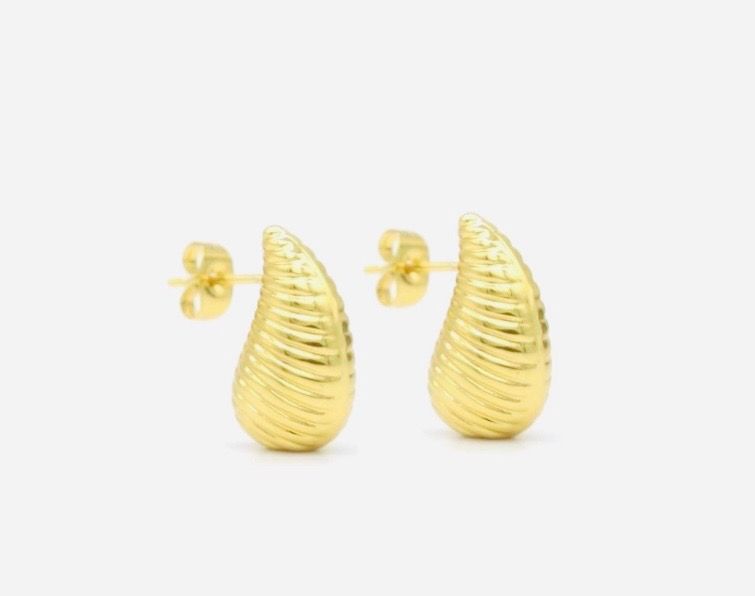 Oorbellen | Druppel | Goud | Stainless steel