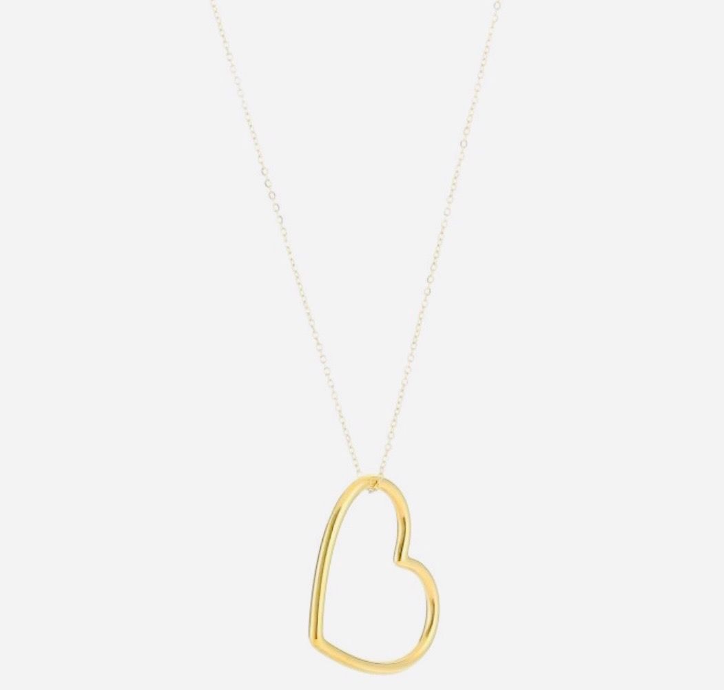 Ketting | Hart | Goud | Stainless steel