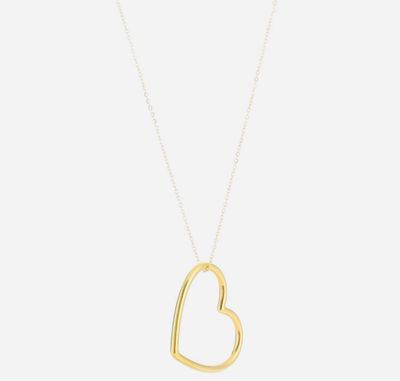 Ketting | Hart | Goud | Stainless steel