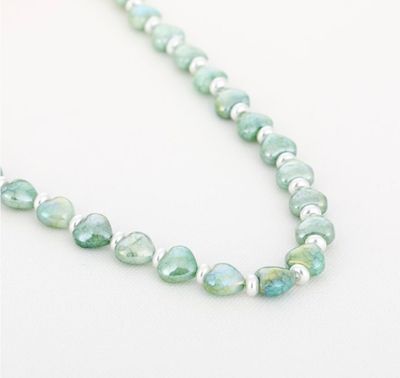 Ketting | Hartkralen | Groen | Natuursteen