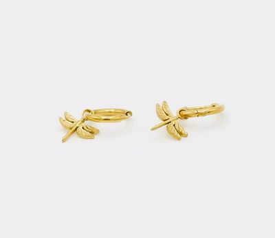 Oorbellen | Libel | Goud | Stainless steel