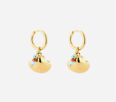 Oorbellen | Sea Shell | Goud | QStainless steel
