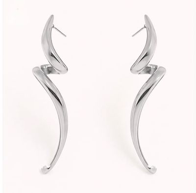 Oorbellen | LO | Zilver | Stainless steel