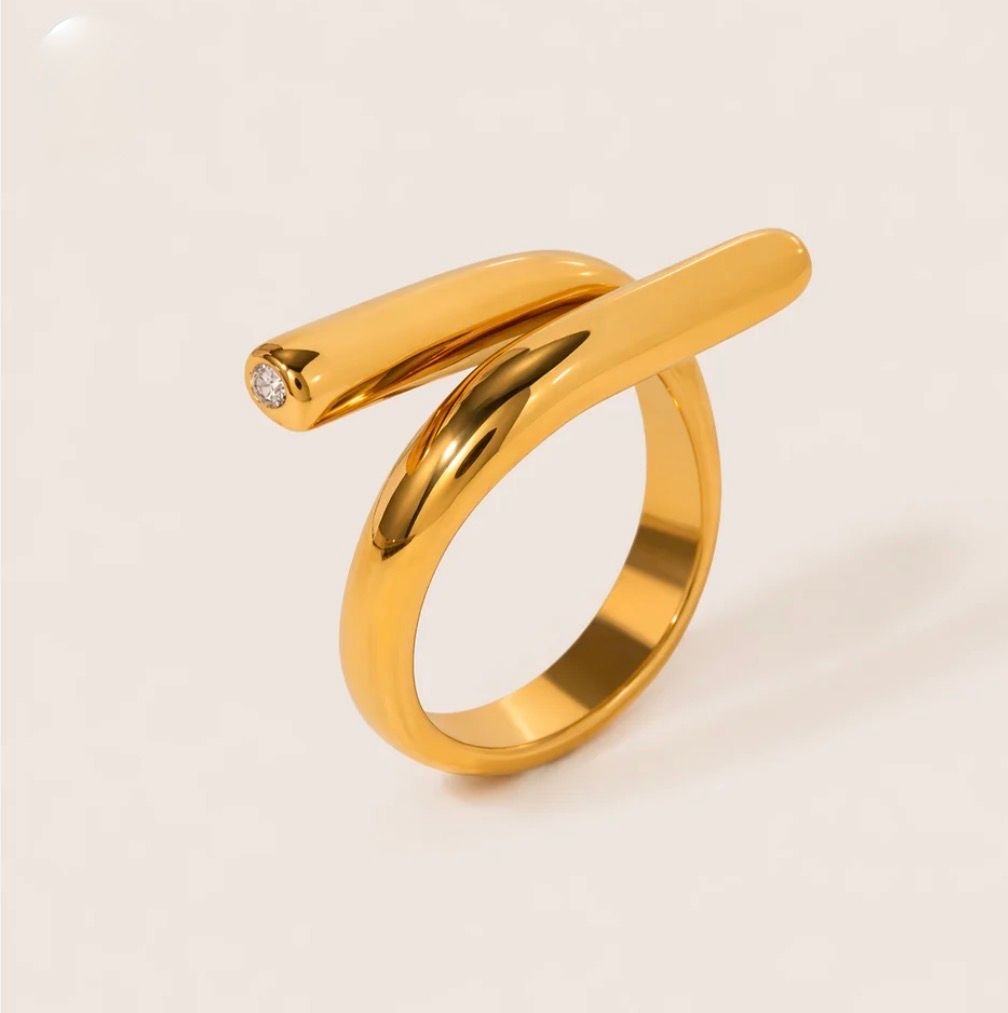 Ring | Mischa | Goud | Stainless steel
