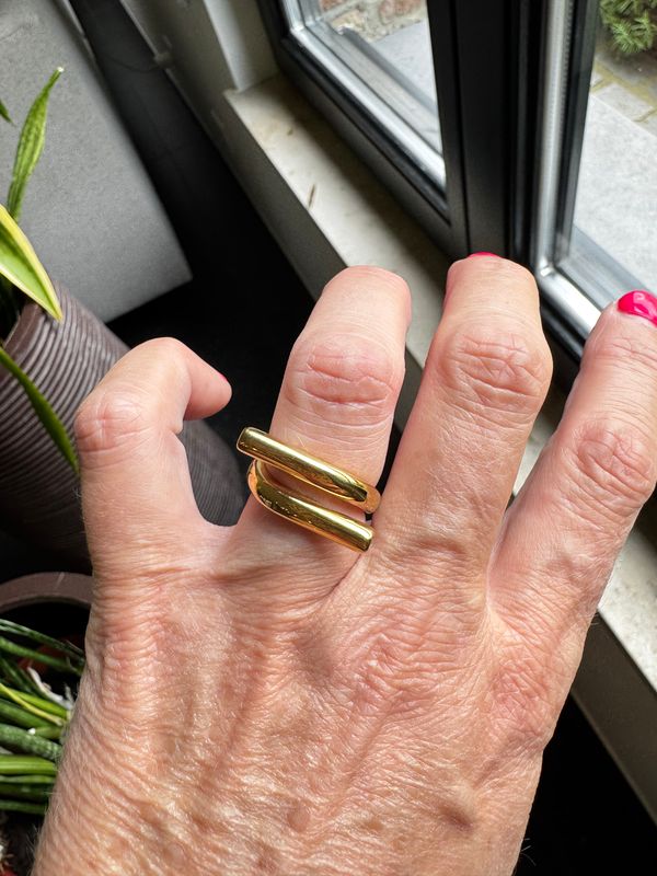 Ring | Mischa | Goud | Stainless steel