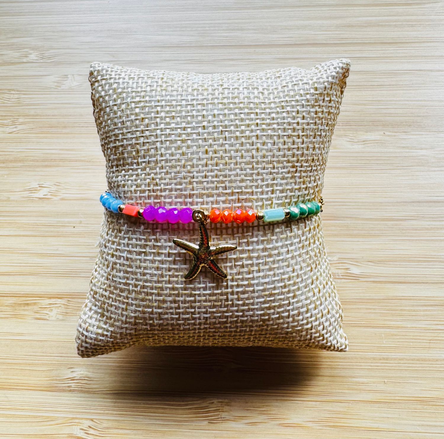 Armband | Zeester | Multi &amp; Goud | Stainless steel