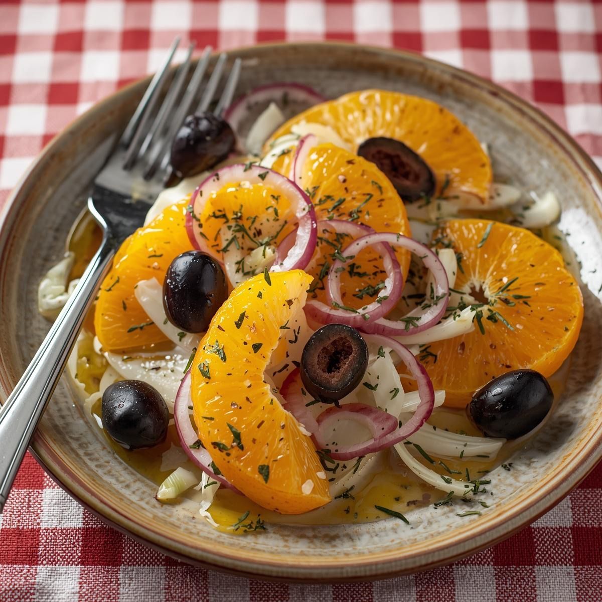 Sizilianischer Orangensalat